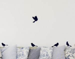 Birds Sitting & Flying Wall Art G raphics Decals Stickers 1482 ...