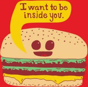 Funny Hamburger Made With