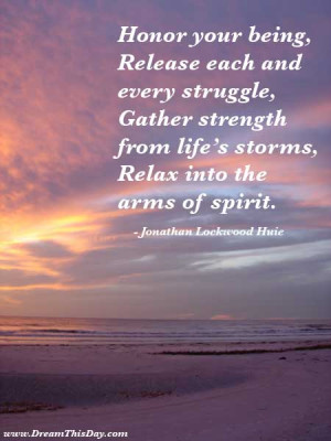 Release each and every struggle,