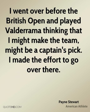 went over before the British Open and played Valderrama thinking