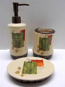 ... -bath-set-BOTANICAL-DREAM-Bible-Quotes-Soap-Dispenser-Dish-Toothbru