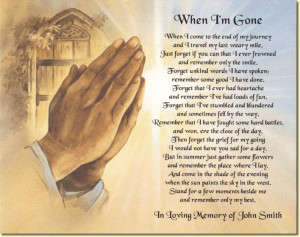 When I'm Gone on Praying Hands #2 Background