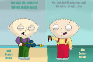 The 2 Faces of Stewie Griffin by beedrill1994