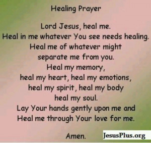 Healing prayer