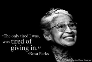 Rosa Parks smiles during a ceremony where she received the ...