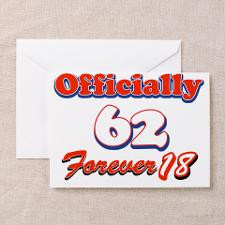 62 year old birthday designs Greeting Card for