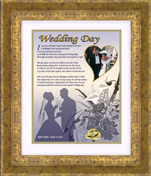 Framed Wedding Poem Wall Art