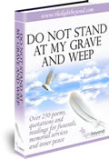 Cover of 'Do not stand at my grave and weep'.