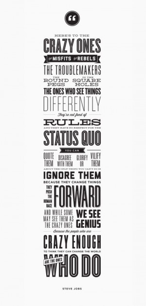 steve jobs - challenge the status quo