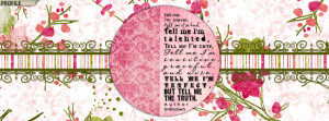 Green & Pink Quote Facebook Cover Preview