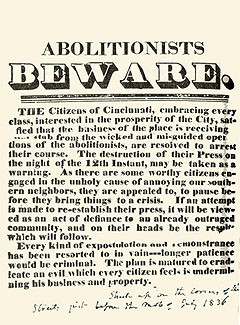 The Pro-Slavery Riot in Cincinnati