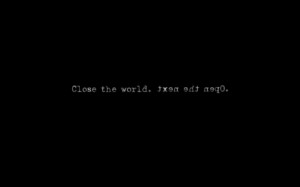 world text serial experiments lain typography monochrome text only ...