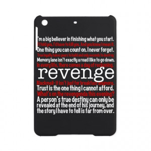 Emily Gifts > Emily Tablet Cases > Revenge Quotes iPad Mini Case