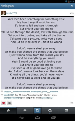 Hunter Hayes lyrics