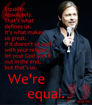 Another reason to ♥ Brad Pitt (beside his looks! lol)