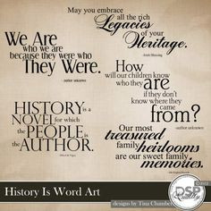 History Is Word Art More
