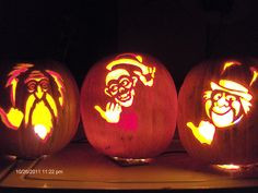 Hitchhiking ghosts pumpkins! More