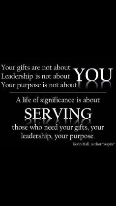 Servant leadership More