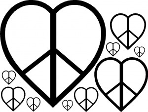 Peace Symbol in Heart