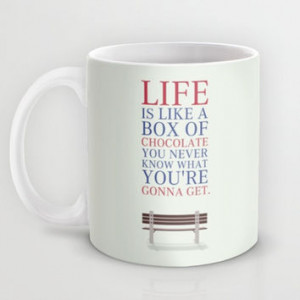 Forrest Gump Movies Quotes Poster Mug by Lab No. 4