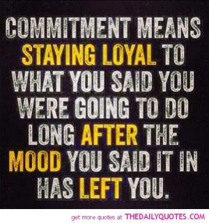 Honor your commitment