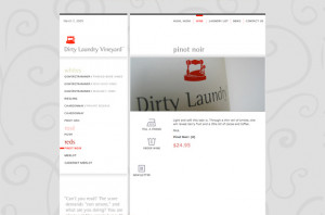 Dirty Laundry Vineyards , design by Brandever