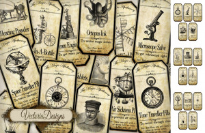 Apothecary Labels Vector
