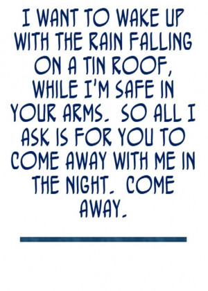 Norah Jones - Come Away With Me - song lyrics, song quotes, songs ...