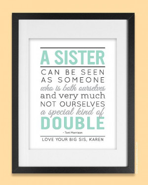 Personalized Gift for Sister 8x10 Sisters Quote by papermintsshop, $25 ...