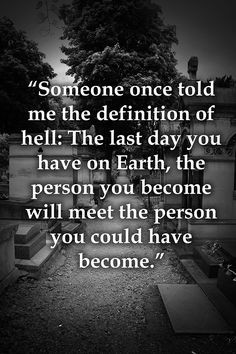 We don't know when our last day on earth will be. We control NOTHING ...