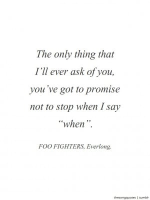 Foo Fighters, Everlong.LISTEN TO AUDIO.Submitted by: allthekingzmen ...