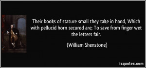 Their books of stature small they take in hand, Which with pellucid ...