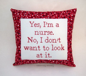 cross stitch pillow