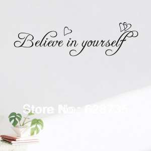 ... Yourself Decor vinyl wall decal quote sticker Inspirational - Bedroom