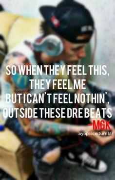 machine gun Kelly lyric from Invincible More
