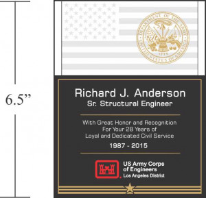 Sample USAF Service Recognition Wording (#294-2)