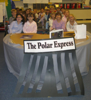 Once all students were aboard The Polar Express, the train whistle ...