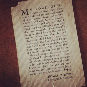 Thomas Merton God quote