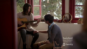 In Consequently , Brandon lets Callie stay with him in the music class ...