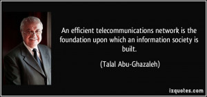 An efficient telecommunications network is the foundation upon which ...
