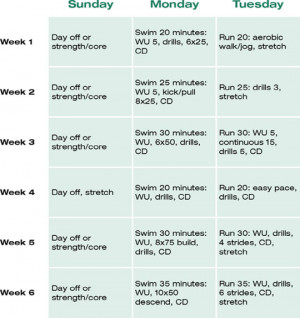 Triathlon Training Schedule