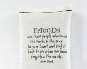 Friends Quote Lavender Sachet, Best Friend Shower Hostess Gift ...