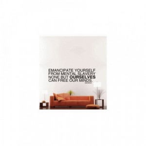 Bob Marley Wall Quote 3 Vinyl Graphic Wall Decal Sticker Poster