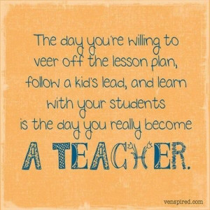 Yep - I love being a teacher!