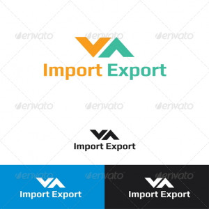 Import Export Logo Template - Vector Abstract