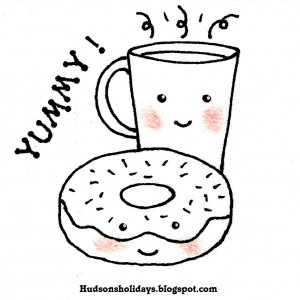 Yummy! freebie friday coffee & donut pattern