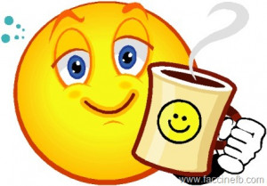 Faccine Facebook > Blog > Smile con tazza e caffè. Buongiorno :)