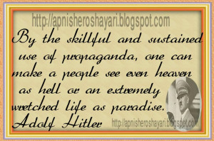 Hitler on Propaganda