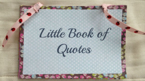 Special Quote Book Keepsake