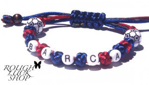 Soccer Bracelet - Fifa Jewelry - Good Luck Sport Team Gifts - FC Barca ...
